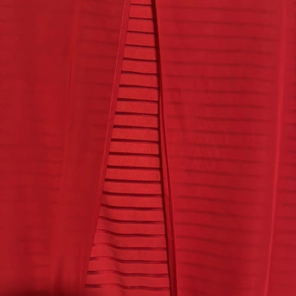 I.N. Studio Red Blouse with sewn in Tank Top Size 1X - Picture 6 of 12